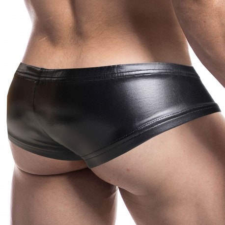 CUT4MEN Renaissance Booty Trunks - Black Leatherette