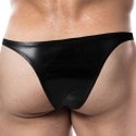 CUT4MEN Slip Brazilian Renaissance Simili Cuir Noir