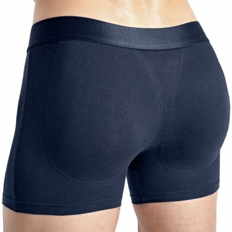 Rounderbum Long Padded Boxer - Navy