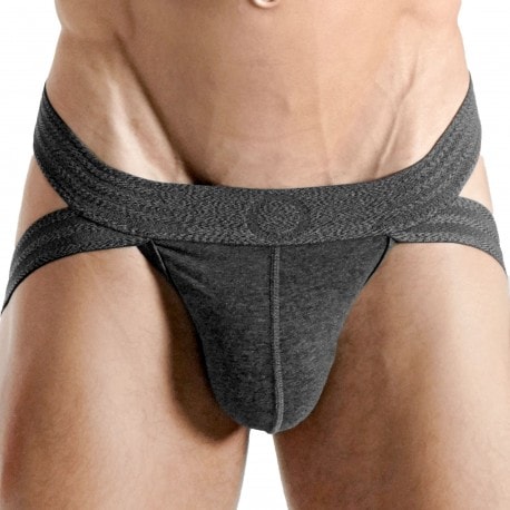 Rounderbum Basic Lift Jock Thong - Charcoal