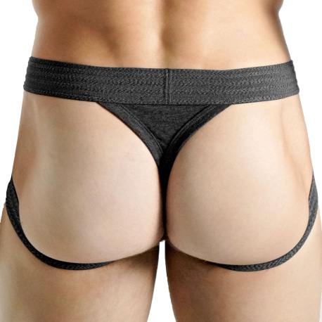 Rounderbum Basic Lift Jock Thong - Charcoal