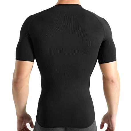 Rounderbum T-Shirt Seamless Compression Noir