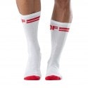 TOF Paris Chaussettes Sport Blanc - Rouge