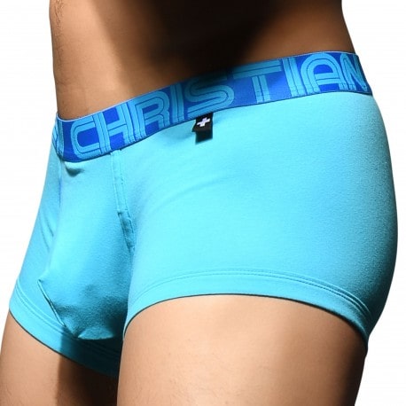 Andrew Christian Almost Naked Fly Tagless Boxer Briefs - Aqua