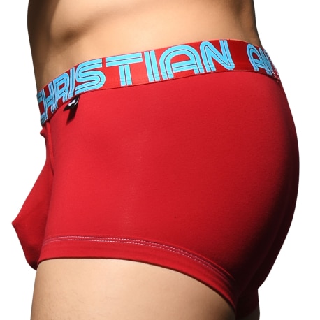 Andrew Christian Almost Naked Fly Tagless Boxer Briefs - Red