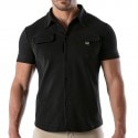 TOF Paris Patriot Cotton Shirt  - Black