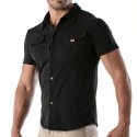 TOF Paris Patriot Cotton Shirt  - Black