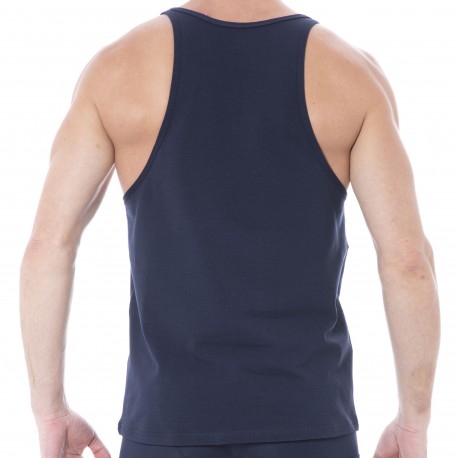 Doreanse Essential Cotton Tank Top - Navy