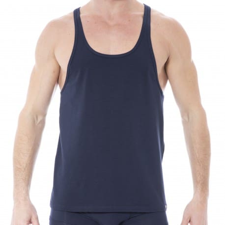 Doreanse Essential Cotton Tank Top - Navy