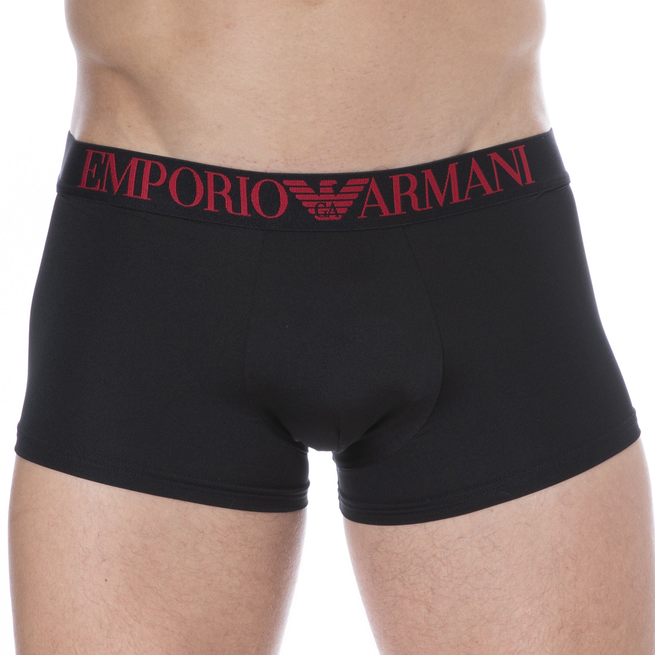 Emporio Armani All Over Printed Microfiber Boxer Briefs Black Inderwear 0229