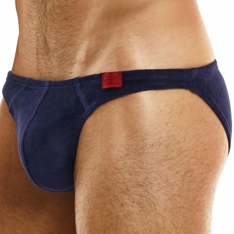 Modus Vivendi Velvet Low Cut Briefs - Navy