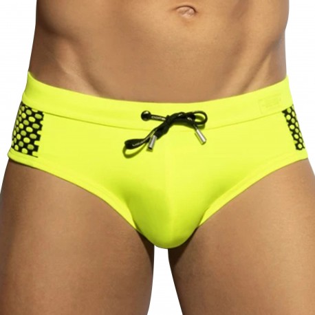 ES Collection Disco Pop Swim Brief - Neon Yellow