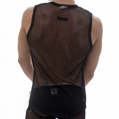 Marcuse Hero Mesh Tank Top - Black