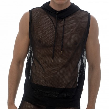 Marcuse Pride Mesh Hoodie - Black