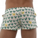 Marcuse Caleçon Coton VIP Blanc - Vert