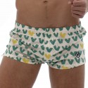 Marcuse Caleçon Coton VIP Blanc - Vert