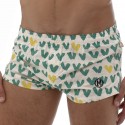 Marcuse Caleçon Coton VIP Blanc - Vert