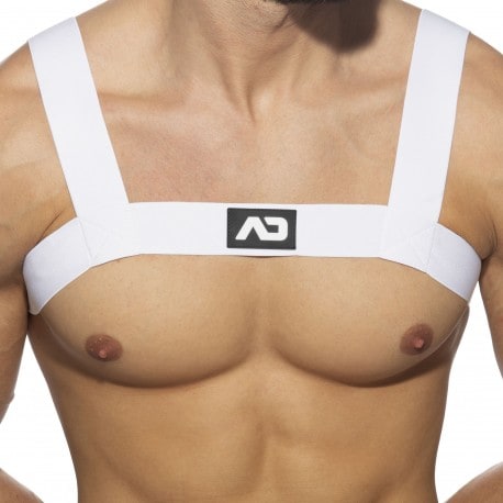 AD Fetish Basic Elastic Harness - White