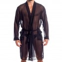 L'Homme invisible Robe de Chambre Kimono Chantilly Noire