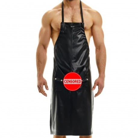 Modus Vivendi Leather Apron - Black