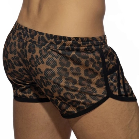 Addicted Leopard Mesh Rocky Shorts