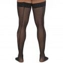 CandyMan Mesh Thigh-Highs - Black