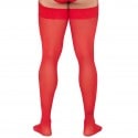 CandyMan Mesh Thigh-Highs - Red