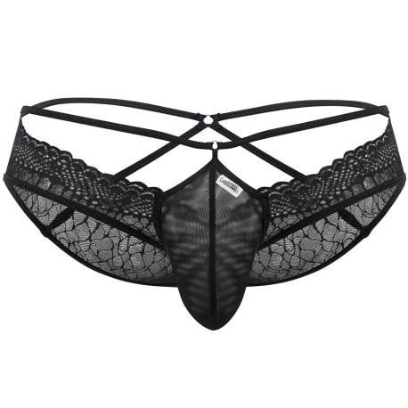 CandyMan Lace Briefs - Black