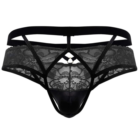 CandyMan Jock Strap Dentelle Noir