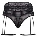 CandyMan Garter Thong - Black