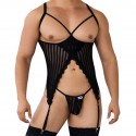 CandyMan Ensemble Harnais - String Ficelle Noir