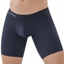 Clever Classic Match Microfiber Long Boxer Briefs - Black