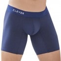 Clever Caribbean Cotton Long Boxer Briefs - Navy