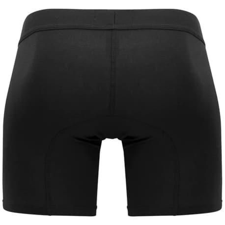 Clever Caribbean Cotton Long Boxer Briefs - Black