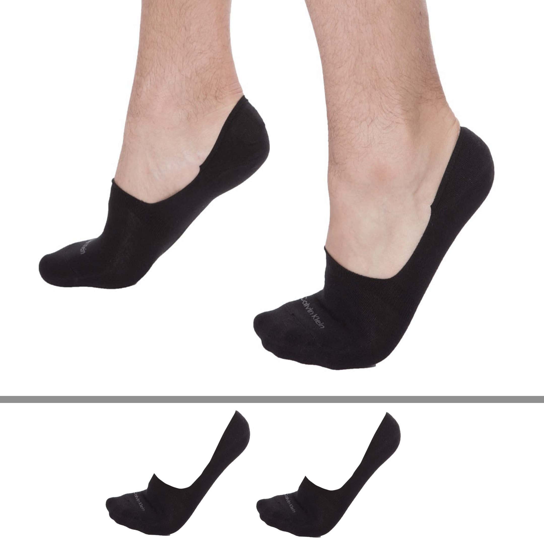 Socquettes invisibles 2 paires - noir