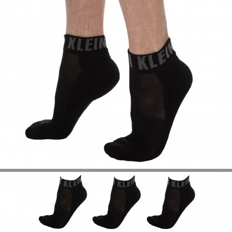 Calvin Klein 3-Pack Albert Invisible Socks - Black