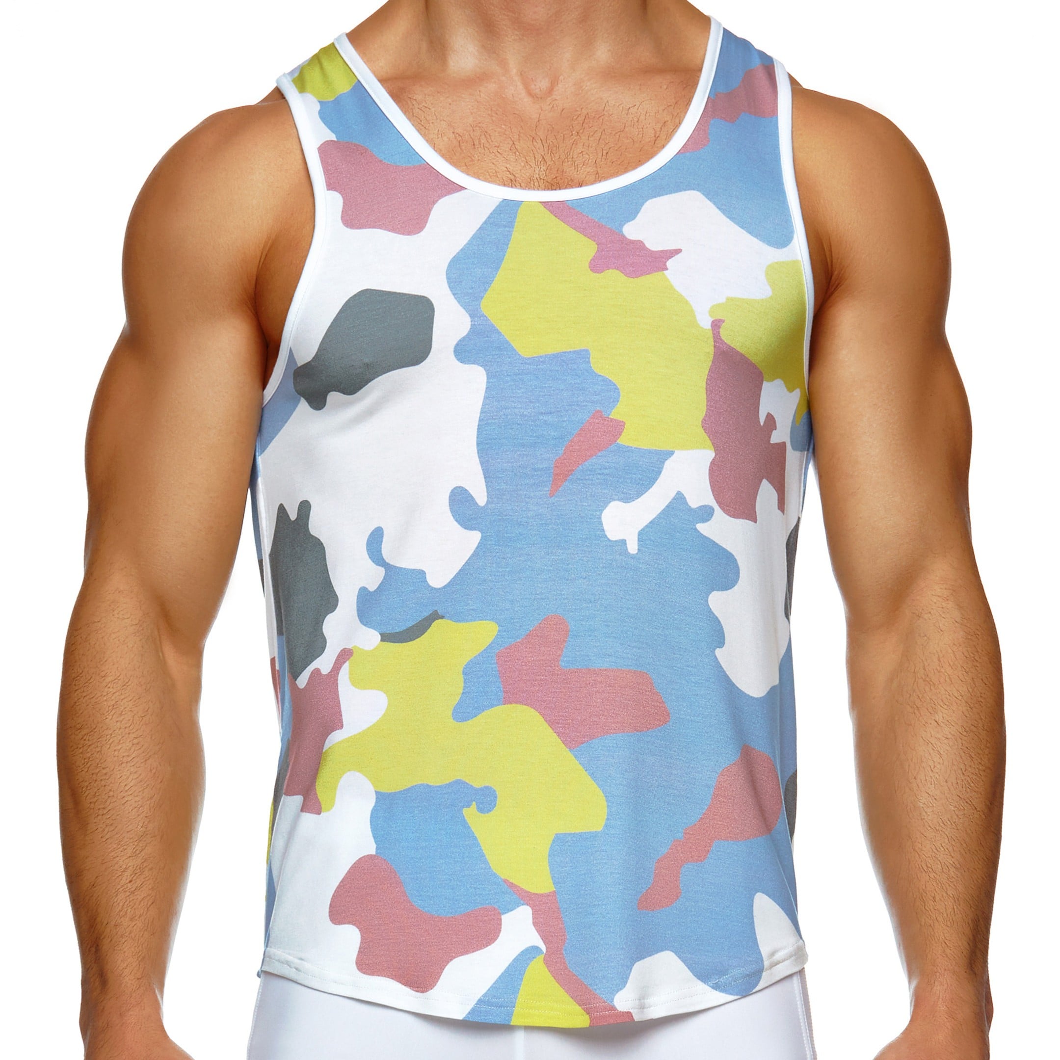 Modus Vivendi Camouflage Tank Top - White | INDERWEAR