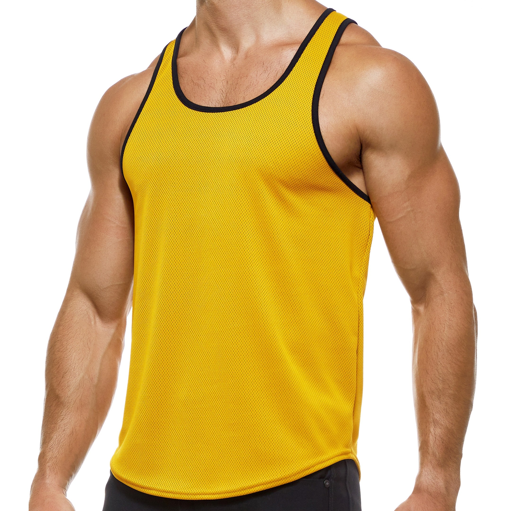 Modus Vivendi Popular Mesh Tank Top - Yellow | INDERWEAR