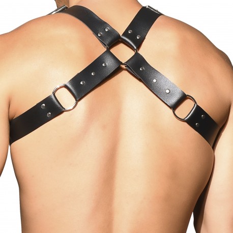 Andrew Christian Buckle Harness - Black