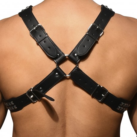 Andrew Christian Stud Harness - Black