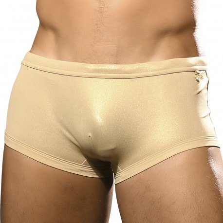 Andrew Christian Nude Shimmer Swim Trunks - Skin