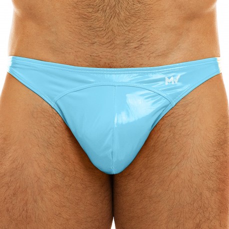 Modus Vivendi Viral Vinyl Low Cut Briefs - Light Blue