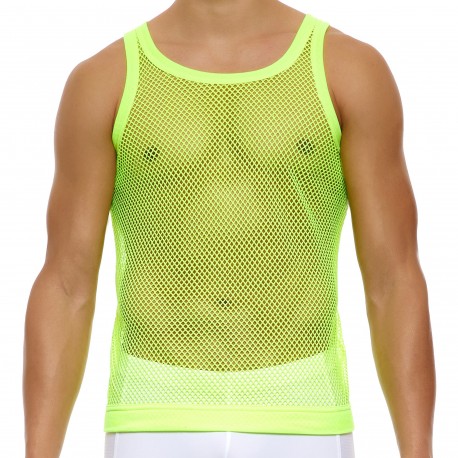 Modus Vivendi C-Through Tank Top - Neon Yellow