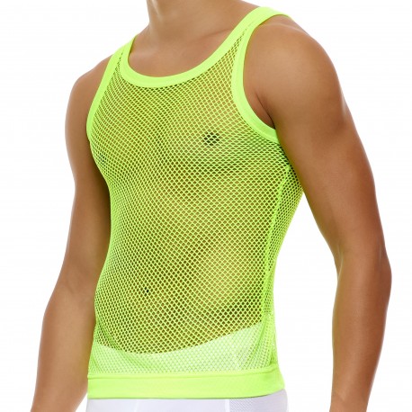 Modus Vivendi C-Through Tank Top - Neon Yellow