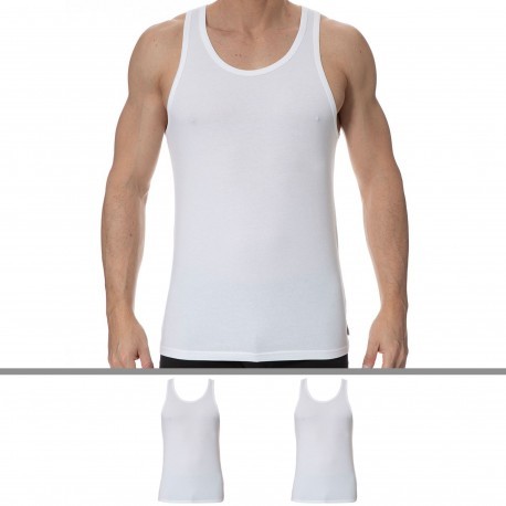 SKU Firm Compression Tank Top - White