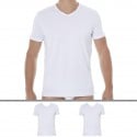 Emporio Armani 2-Pack Pure Cotton V-Neck T-Shirts - White