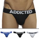 Addicted Lot de 3 Jock Straps My Basic Blanc - Noir - Royal