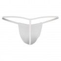 CandyMan Sliding G-String - White