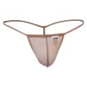 CandyMan Transparent G-String - Beige