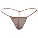 CandyMan Transparent G-String - Beige